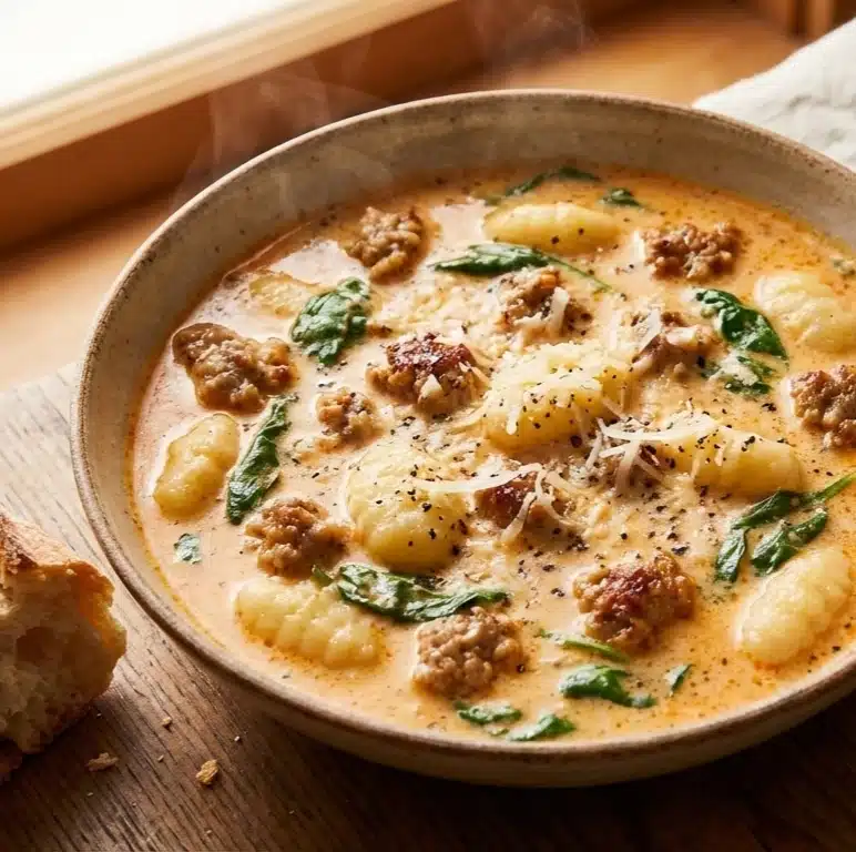 Creamy Italian Sausage Gnocchi Soup Recipe