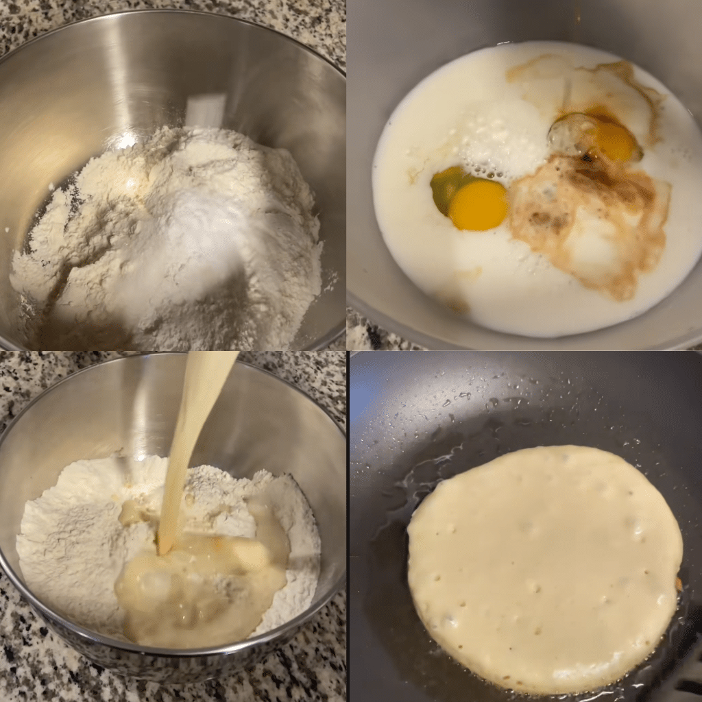 Crispy Edge Pancakes Step-by-Step Instructions