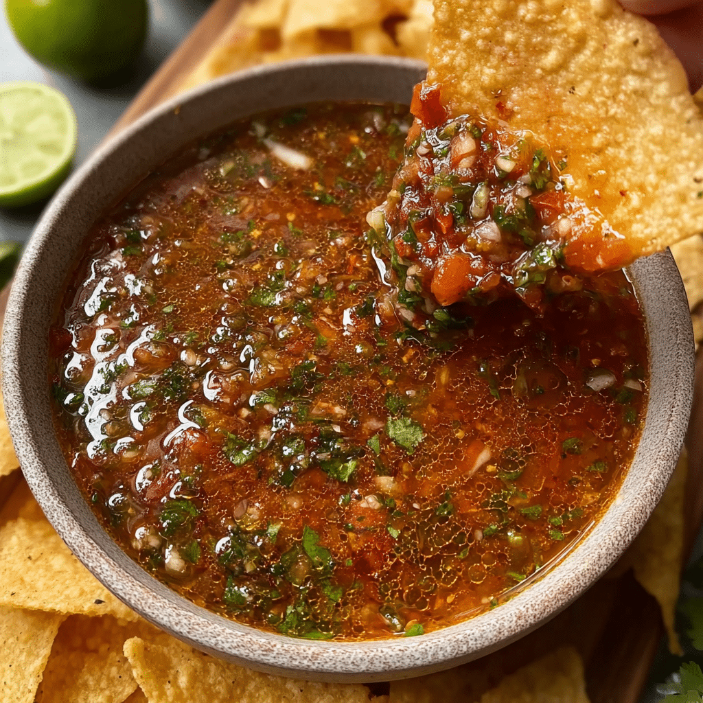 Homemade Restaurant-Style Charred Salsa