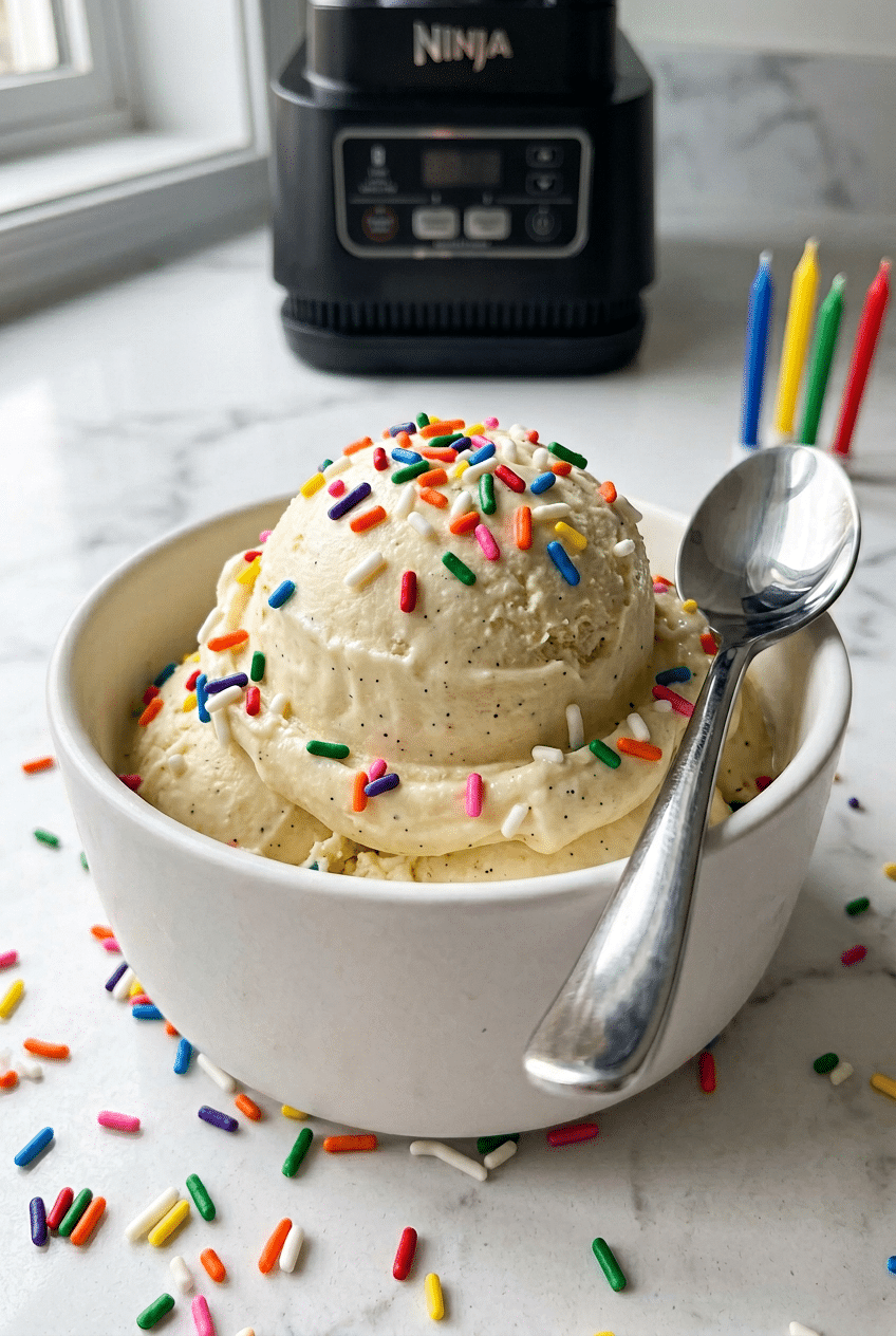 cake batter protein ice cream recipe