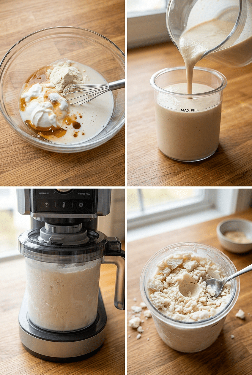 Step-by-step cooking process