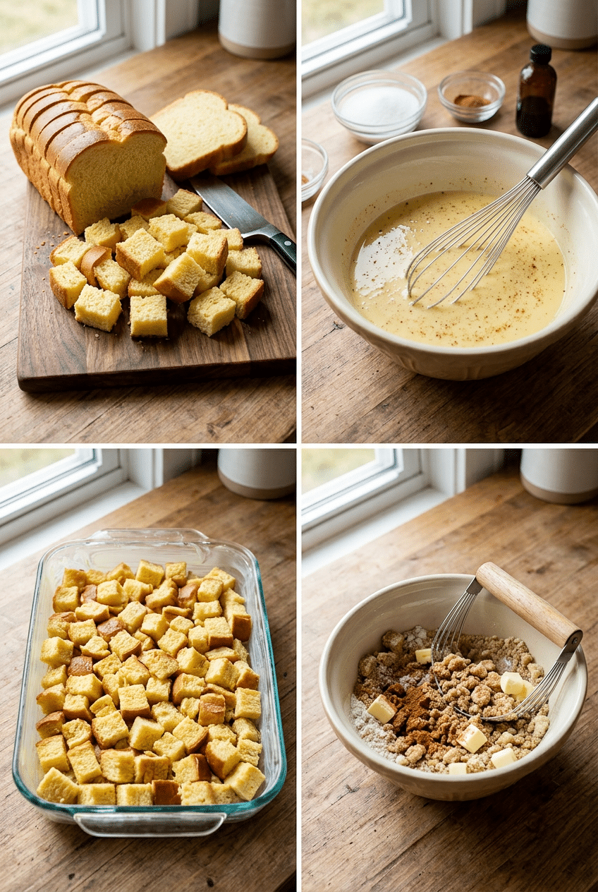 Step-by-step cooking process