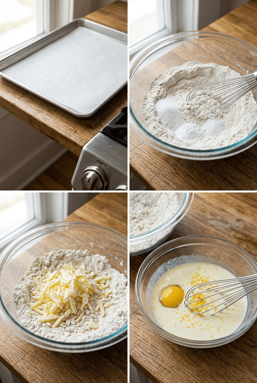 Step-by-step cooking process