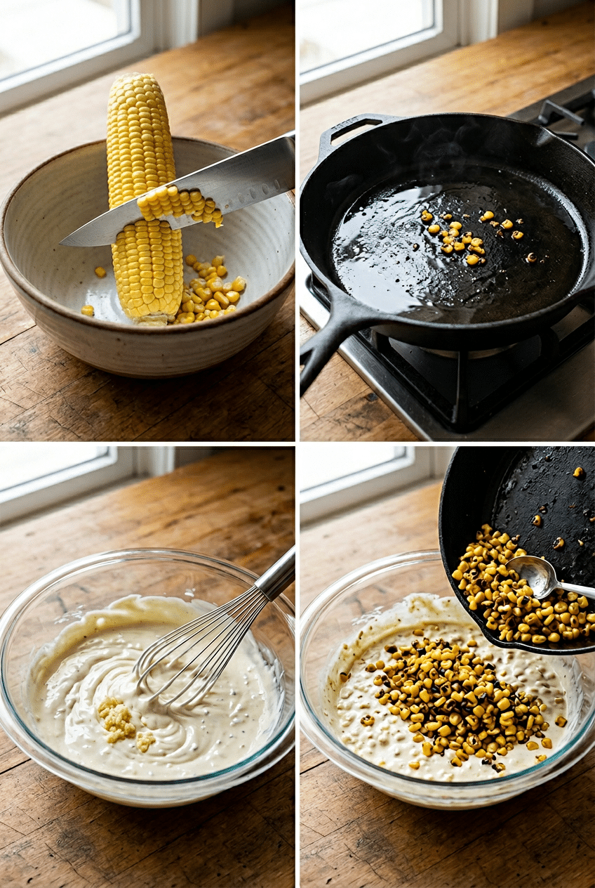 Step-by-step cooking process