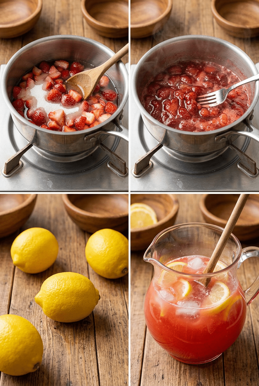 Step-by-step cooking process