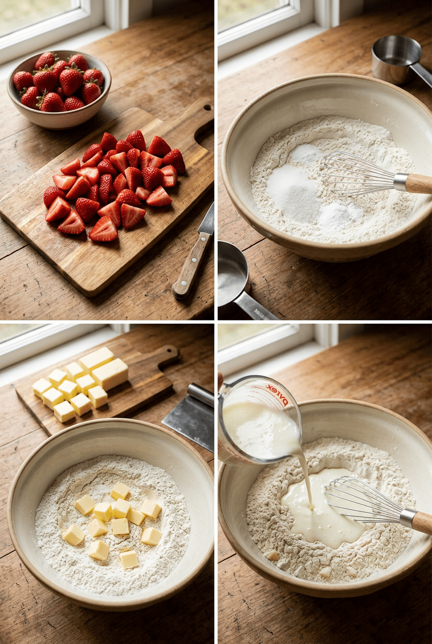 Step-by-step cooking process