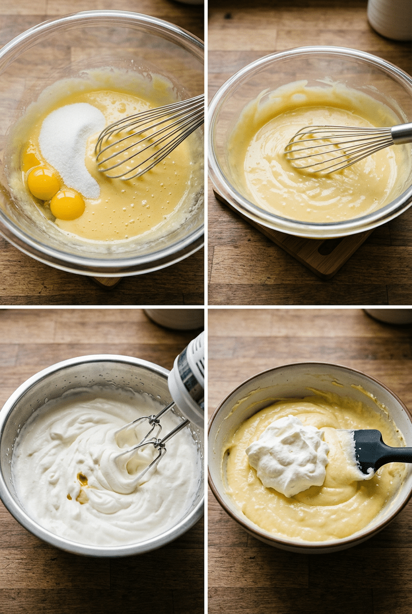 Step-by-step cooking process