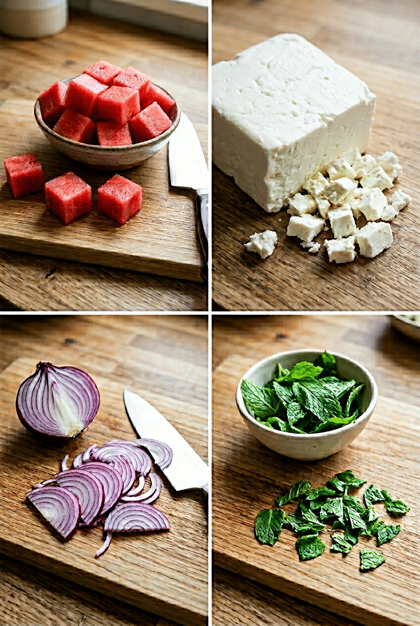 Step-by-step cooking process