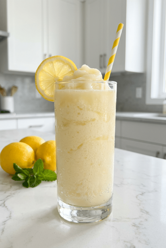 frozen lemonade - 7. Frozen Lemonade served on a plate