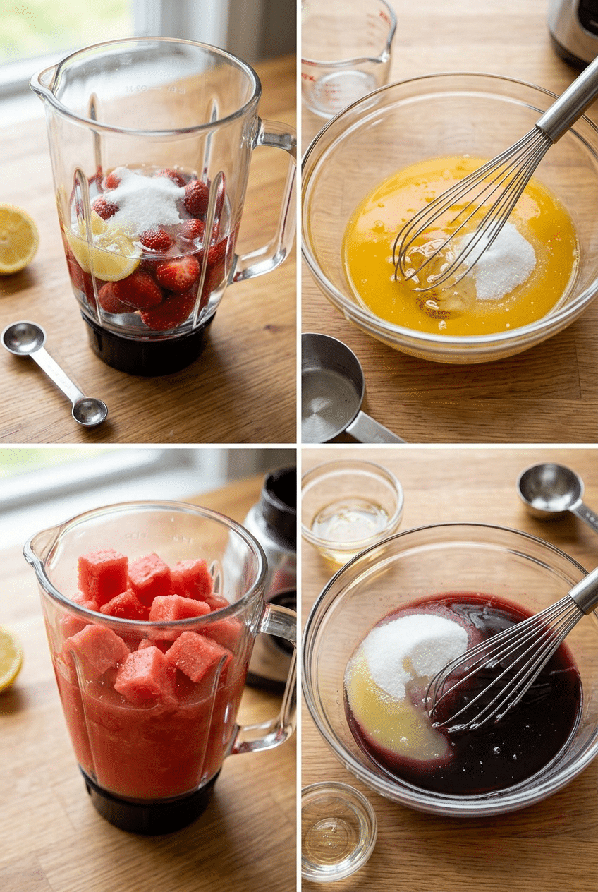 Step-by-step cooking process