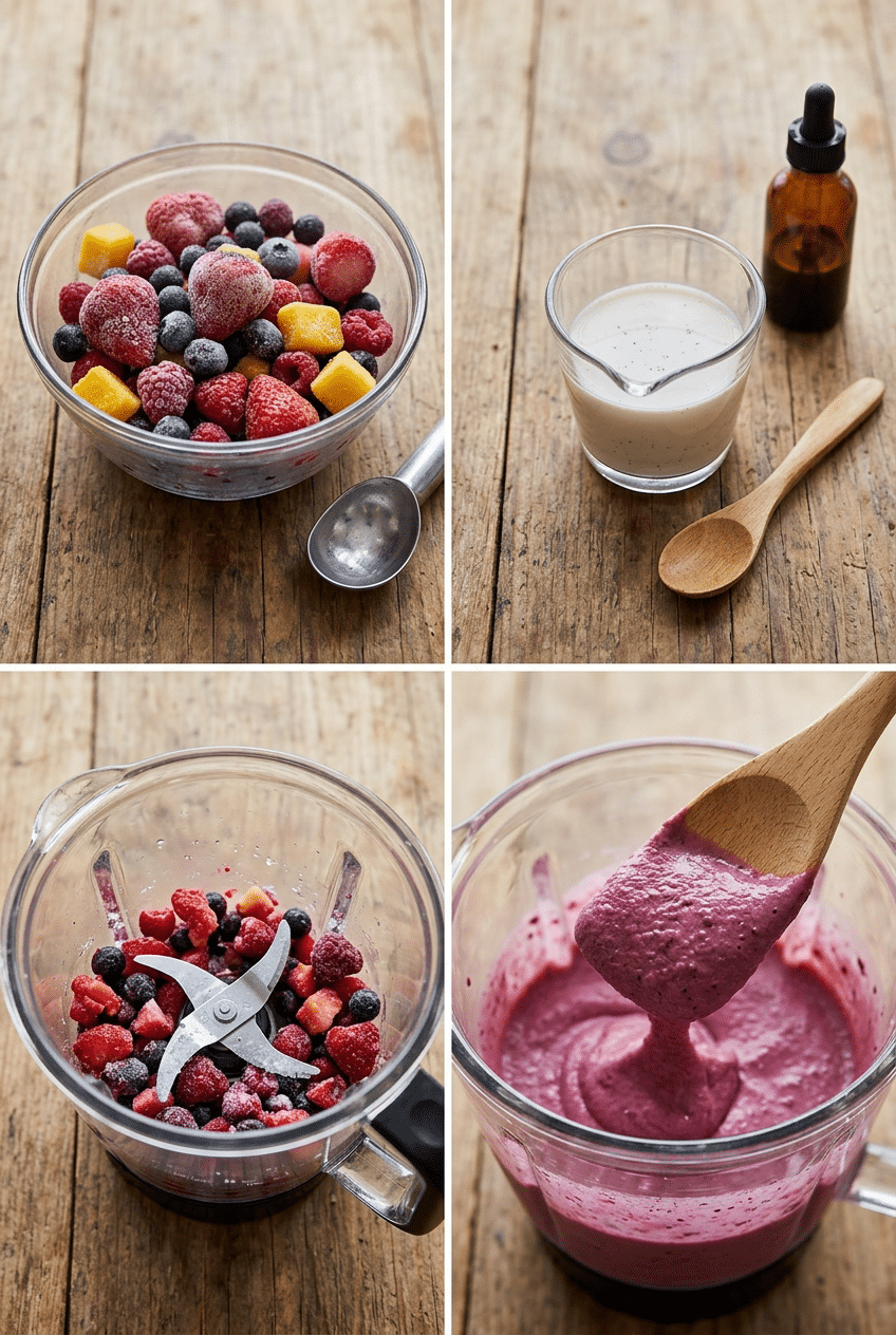 Step-by-step cooking process