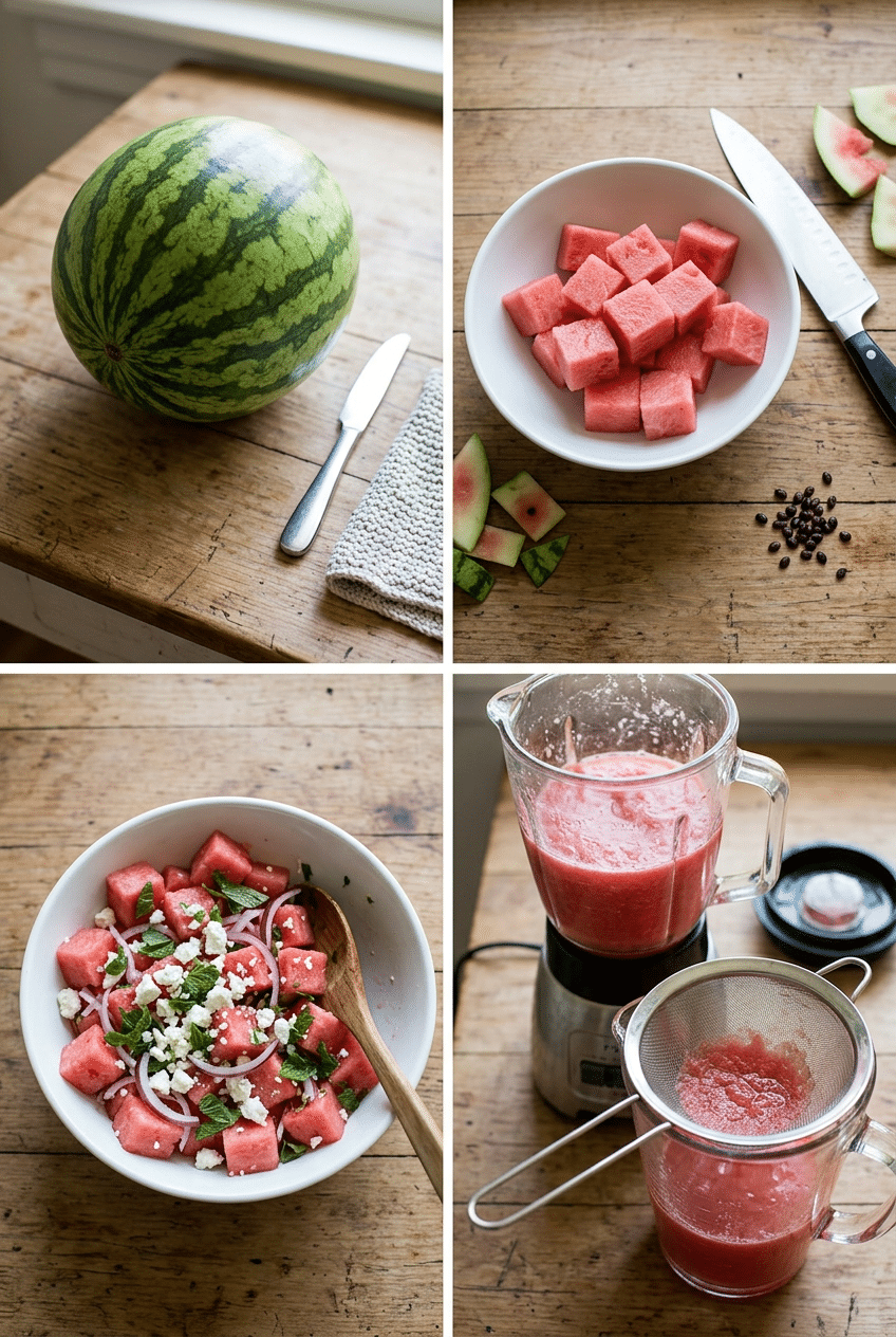 Step-by-step cooking process