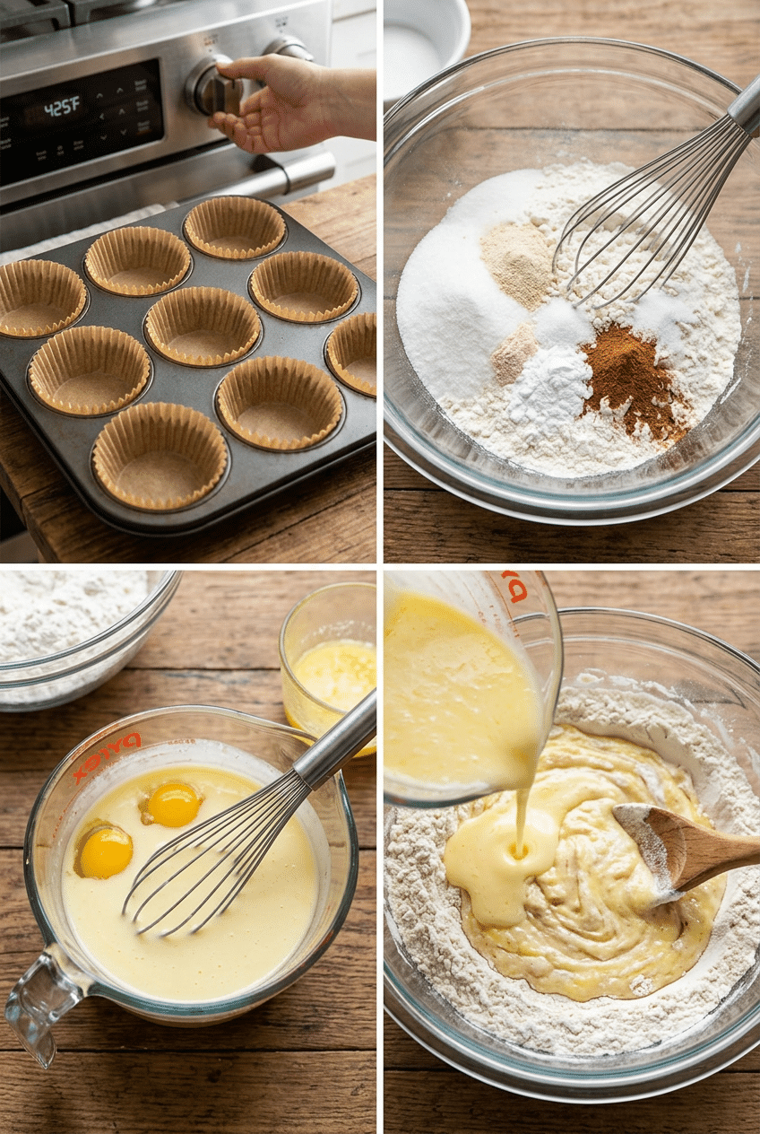Step-by-step cooking process