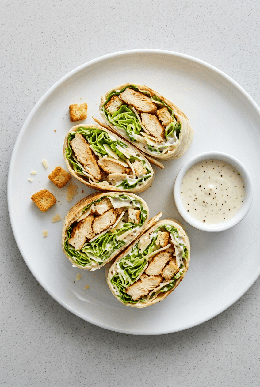 chicken caesar wraps recipe