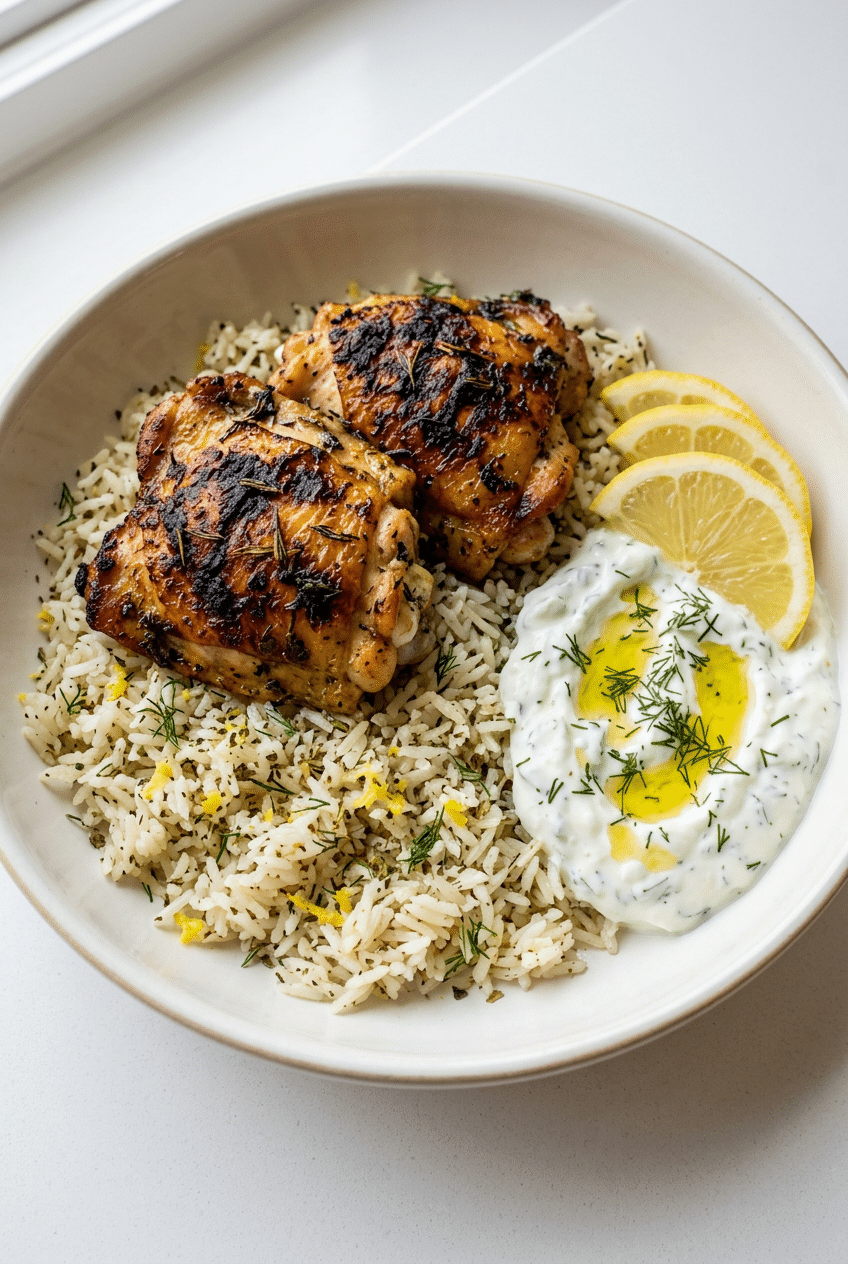 Greek Chicken Rice recipe