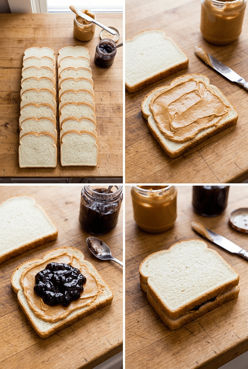 Step-by-step cooking process