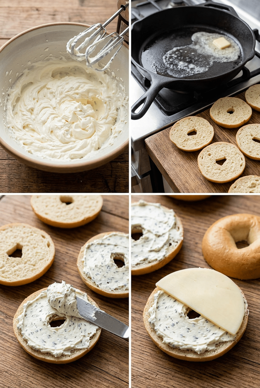 Step-by-step cooking process