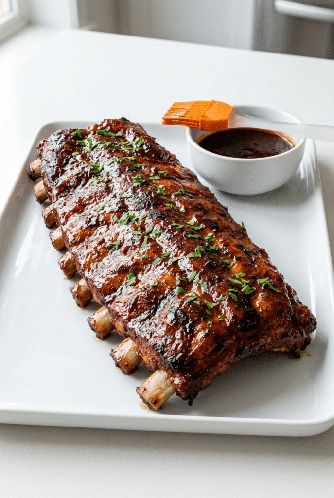 BBQ baby back ribs - 6. BBQ Baby Back Ribs served on a plate