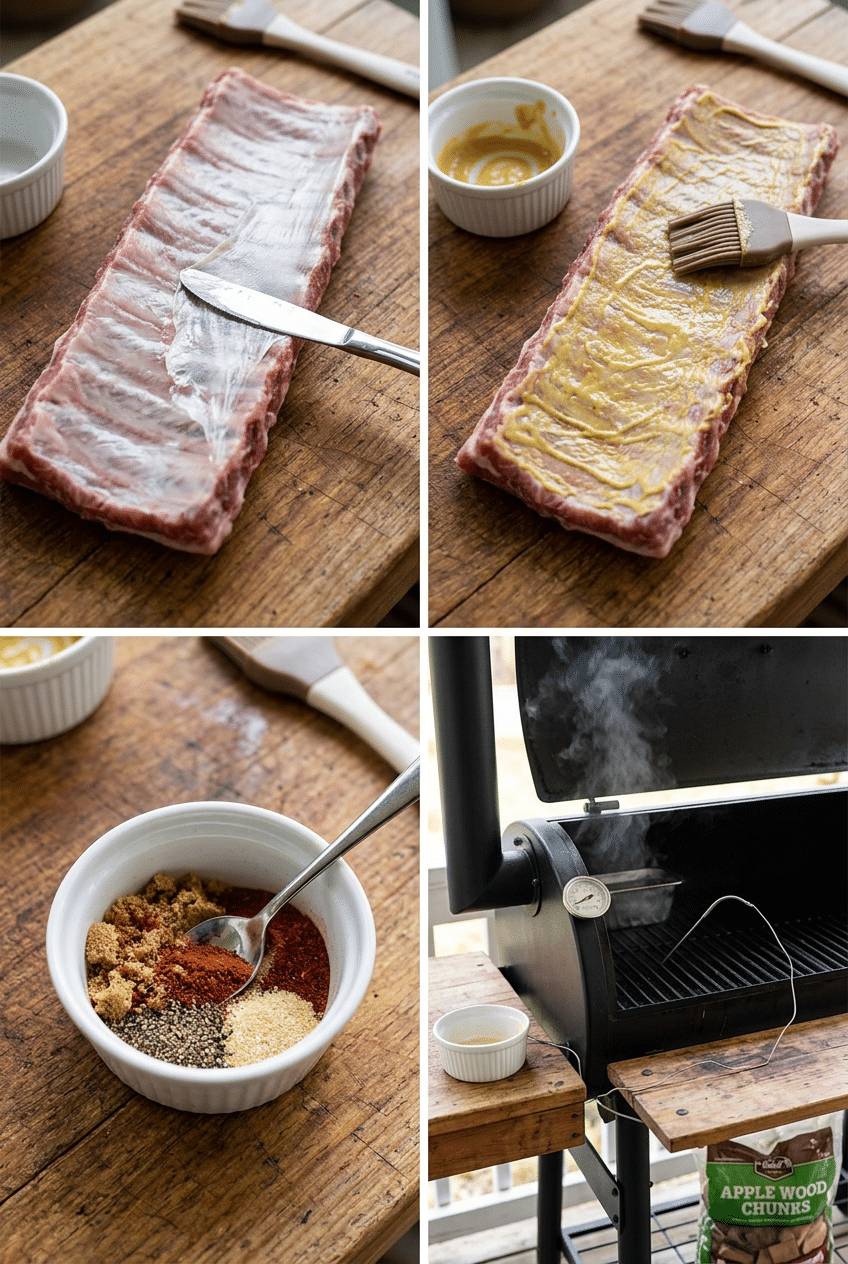 Step-by-step cooking process