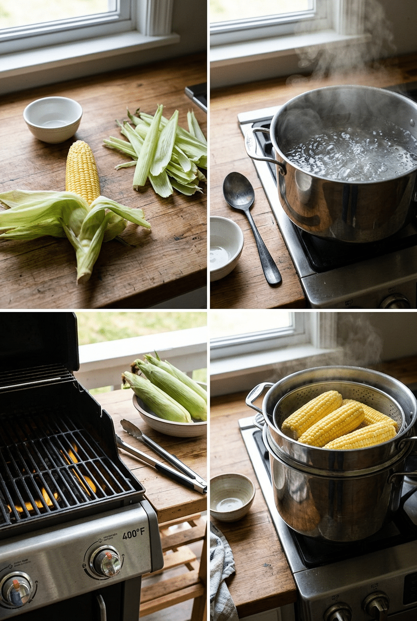 Step-by-step cooking process