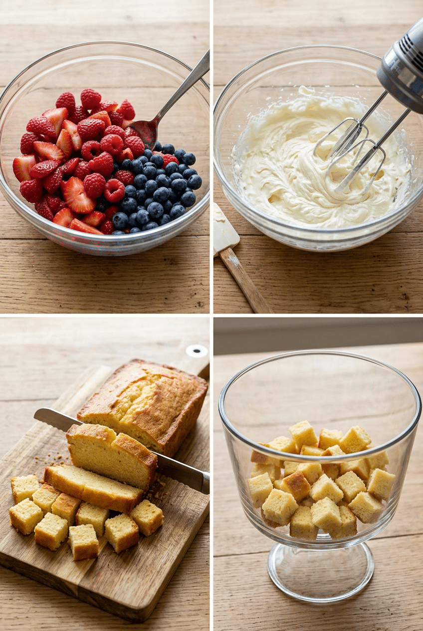 Step-by-step cooking process