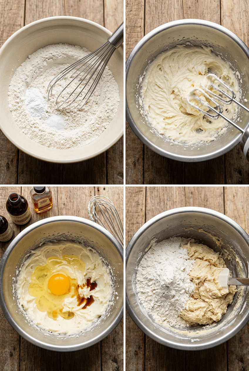 Step-by-step cooking process