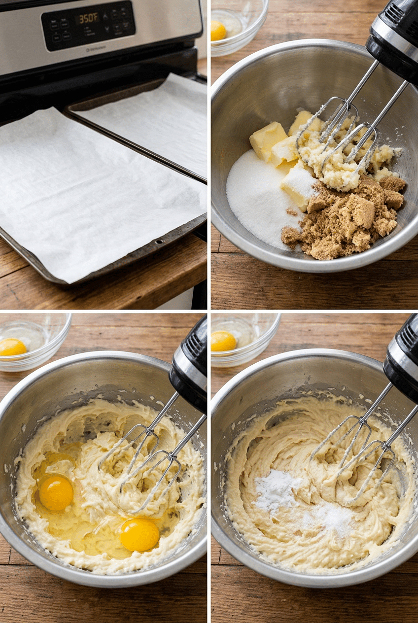 Step-by-step cooking process