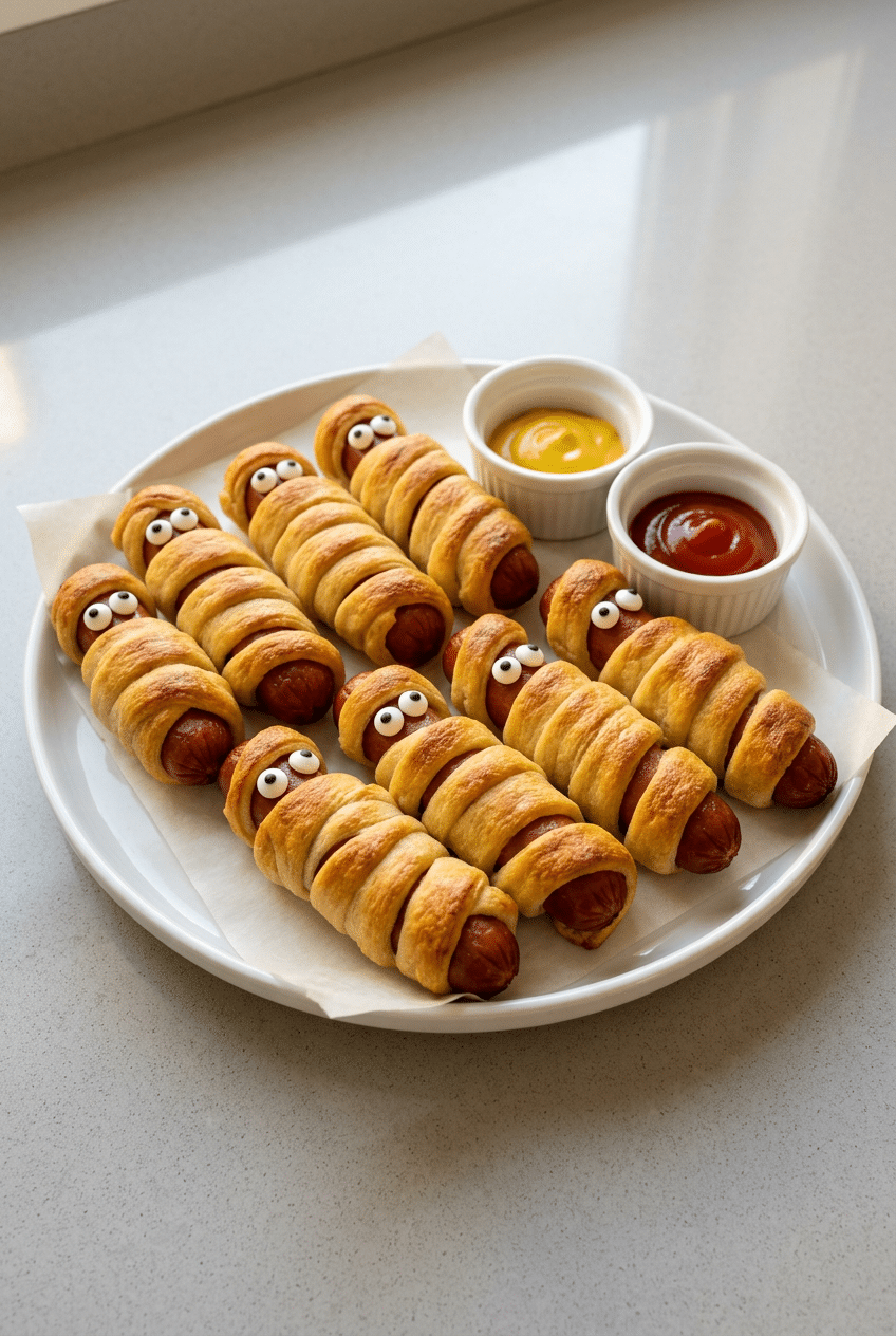 Mummy Hot Dogs recipe