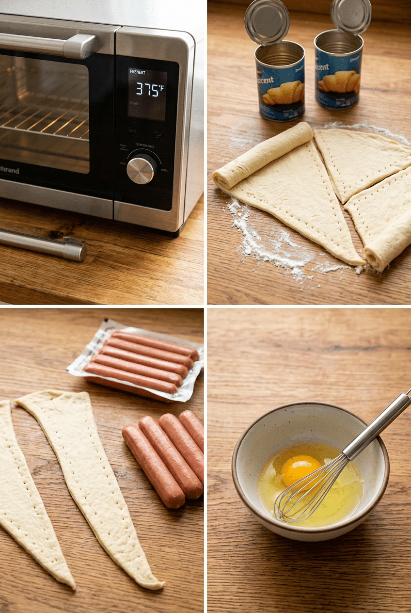 Step-by-step cooking process