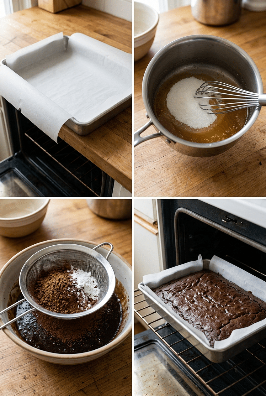 Step-by-step cooking process