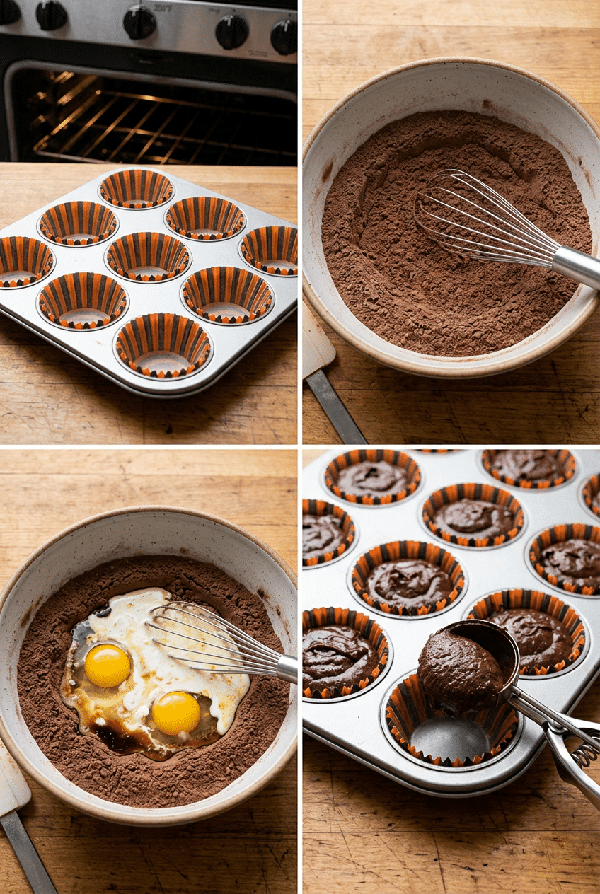 Step-by-step cooking process