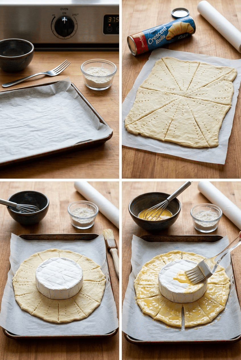 Step-by-step cooking process