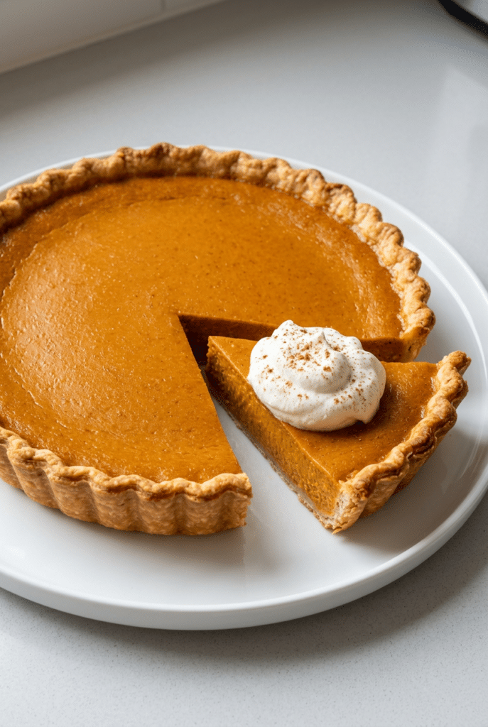 pumpkin pie - 6. Pumpkin Pie served on a plate